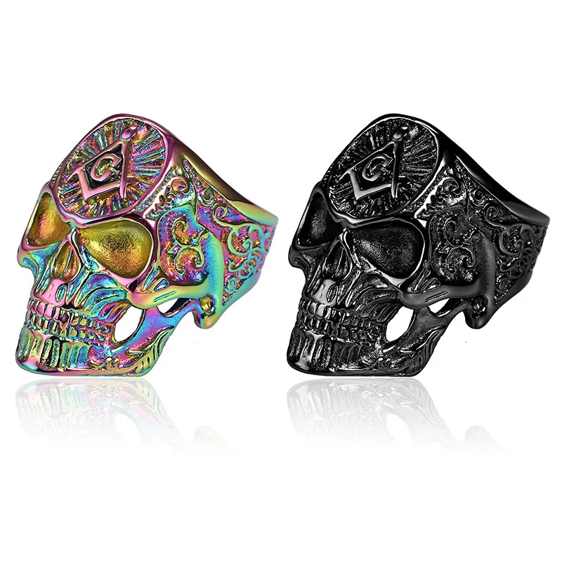 

Wholesale Skeleton Finger Rings Top Titanium Steel Rings Fashion Jewelry Anniversary Party Gifts Free Shipping