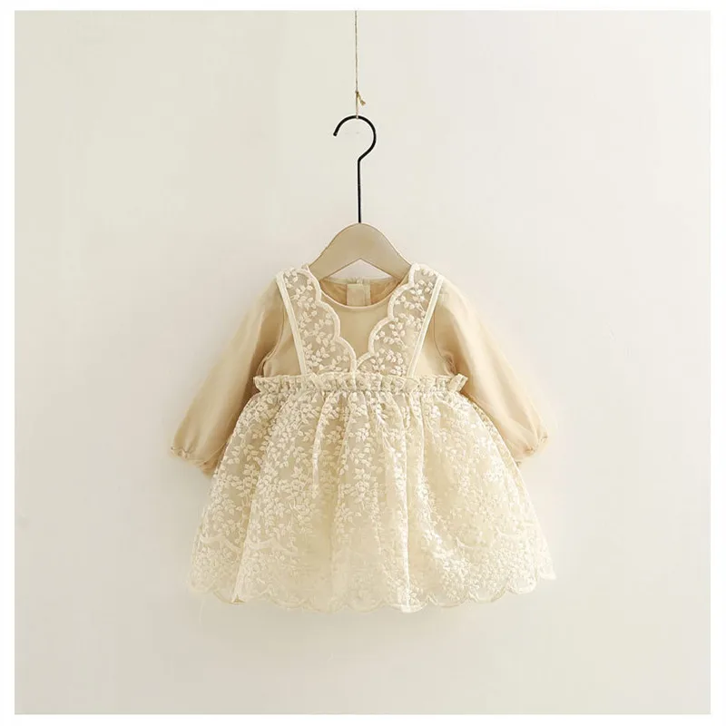 Платье для маленьких девочек одежда кружевная принцессы бальное платье с