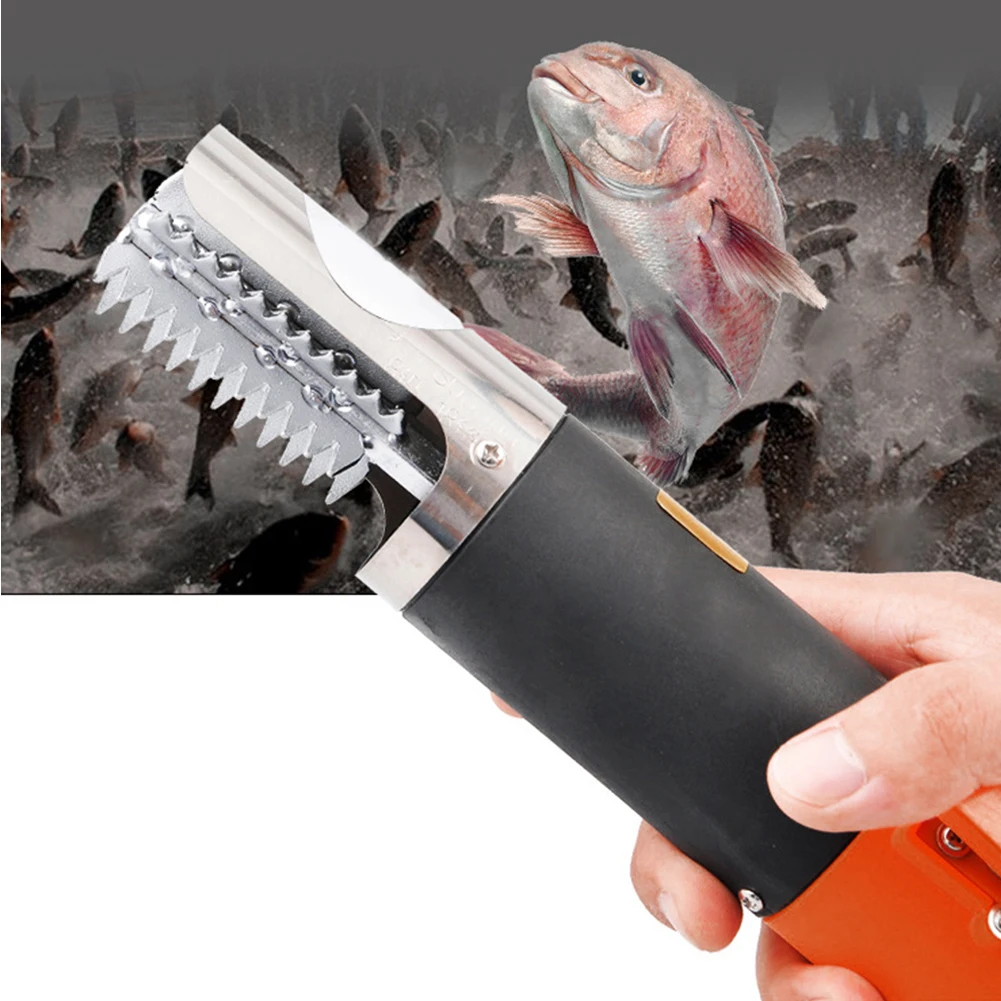 

Electric Waterproof Remover Powerful Seafood Tools Cleaner Scraper Fish Scaler Stainless Steel Blade Rechargeable Useful