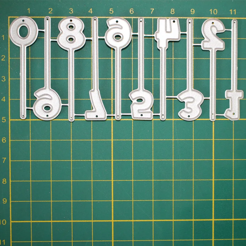 

Fine numbers Metal Cut Dies Christmas Stencils For DIY Scrapbook Paper Card Decorative Craft Embossing Die Cuts