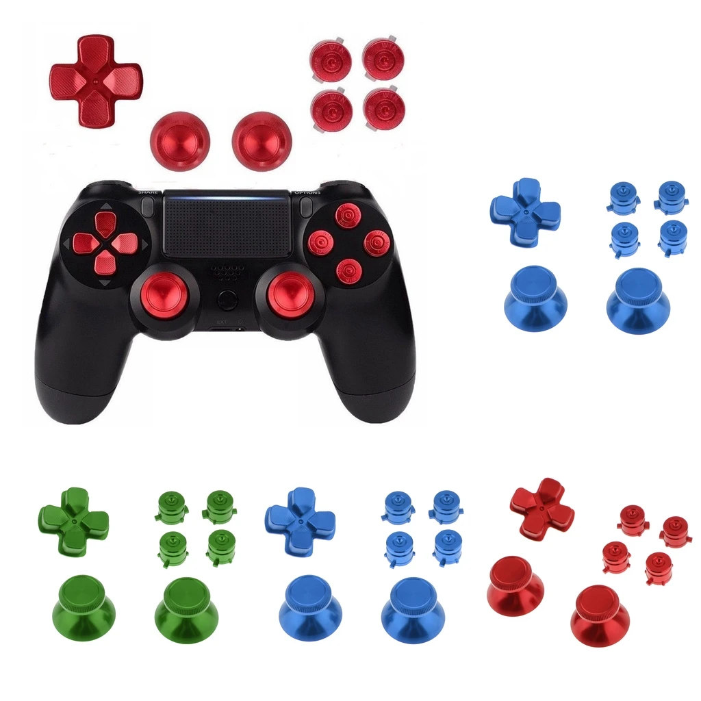 

Thumbsticks Thumb Grip + Chrome D-pad for Sony PS4 DualShock Console Mod Set