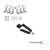 6pcs 3l3r full closed guitar string guitar tuner pegs tuning machine head for acoustic guitar with wrench string cutter tools