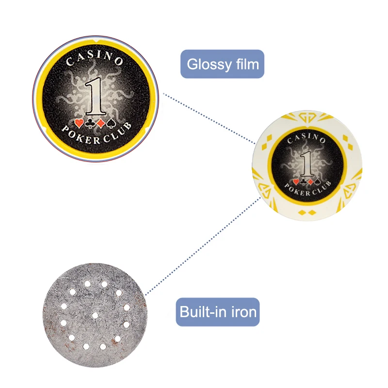 Набор фишек для Покера из глины фишки казино алмазные монеты развлекательные