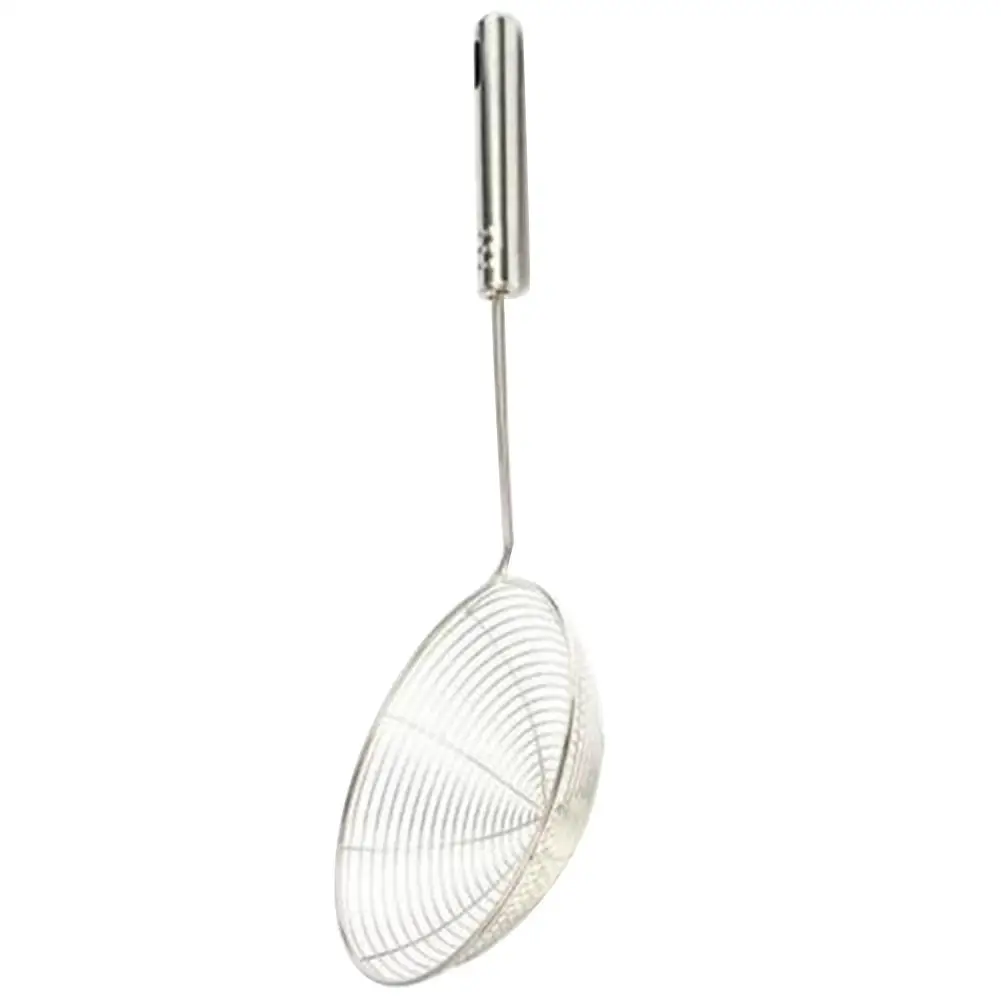 Stainless Steel Colander Long Handle Skimmer Mesh Dumplings Kitchen French Fries Frying Oil Filter Net Sieve Spoon Foods Sifter