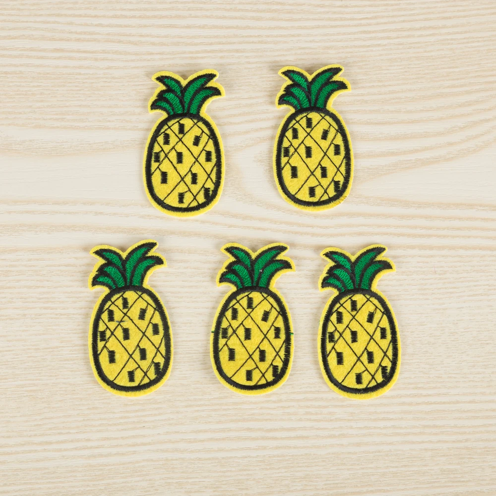 XC 5 шт. вышивка пластырь ананасовая ткань заплатки для джинсов универсальные