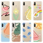 Силиконовый чехол для телефона Xiaomi Mi 5 5C 5S 5X 6 6X Plus 8 SE Lite Mi A1 A2 Lite 8 SE Mi5 Mi6 Mi8 милый цветок Радуга задняя крышка