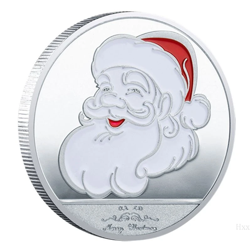 Новый 2020 Рождественский Санта Клаус памятная монета сувенир вызов коллекционное