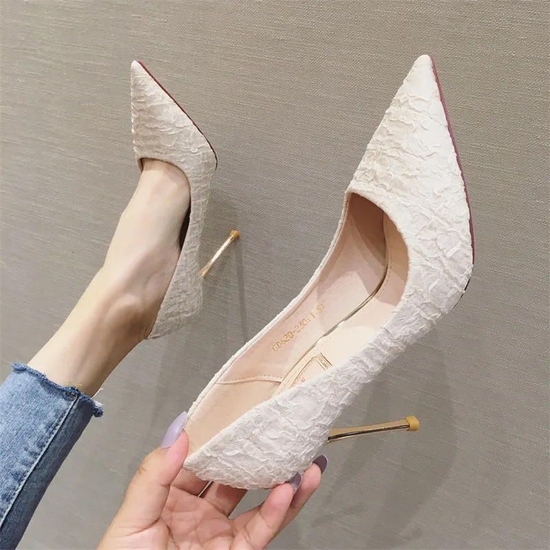 Туфли-лодочки женские на тонком каблуке 9 см Элегантные классические