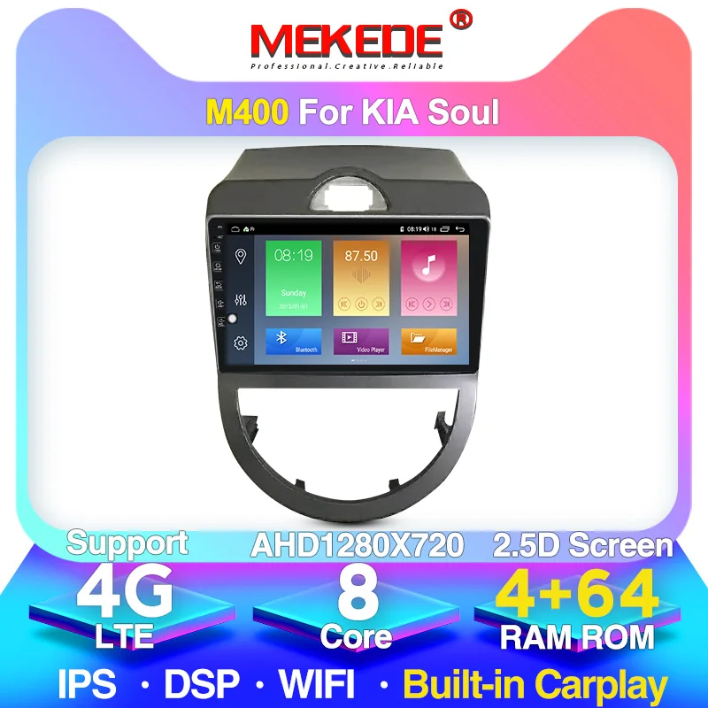 Мультимедийный видеоплеер для Kia Soul с GPS навигацией bluetooth Wi Fi автомагнитола