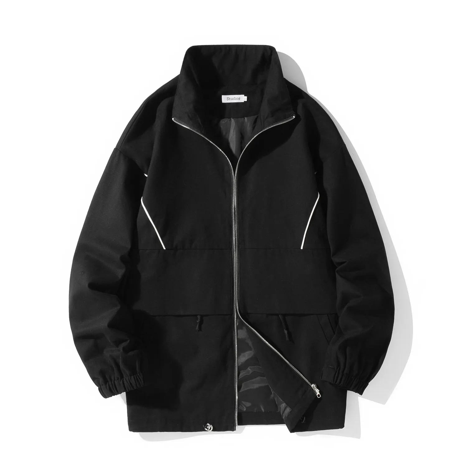 

Men Streetwear Bomber Jacket 2021 Solid Windbreaker Harajuku Vintage Hip Hop Jackets Coats Casual Zipper Coats Dropshipping