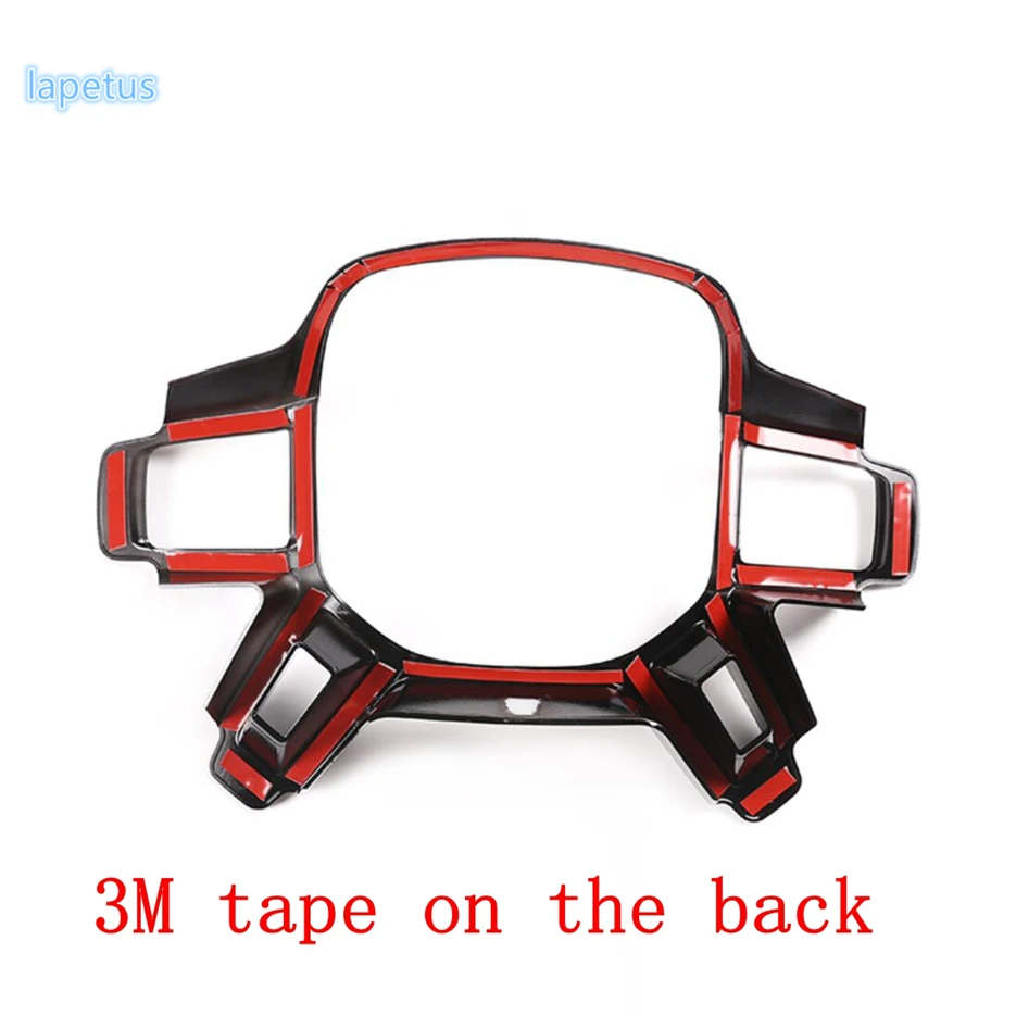 

ABS Black Accessories Auto Steering Wheel Button Decoration Frame Cover Trim 1 Piece Fit For Land Rover Defender 110 2020 2021