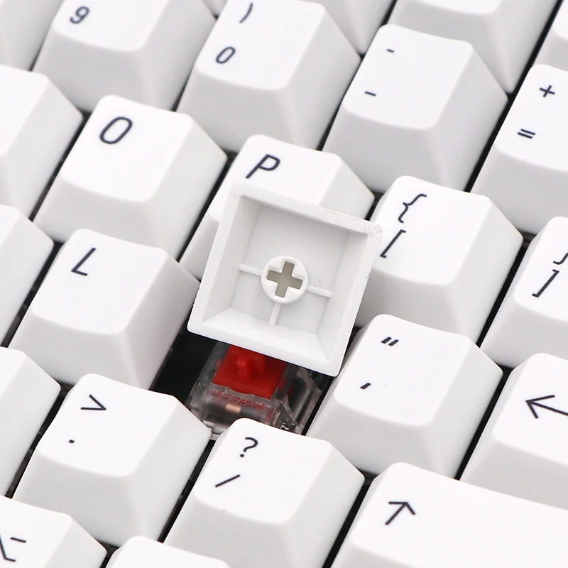 Keypro минималистичные белые колпачки для клавиш с 140 клавишами краской в виде Черри