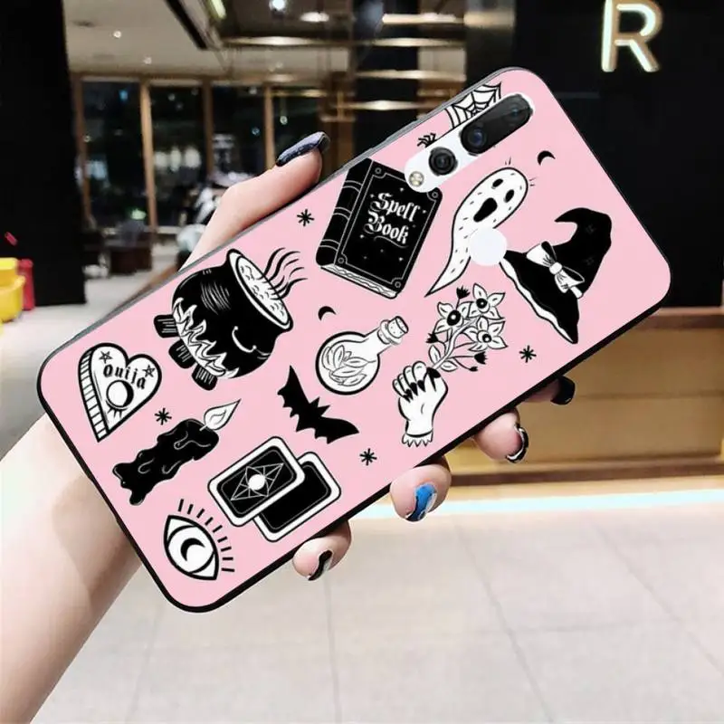 Girly Pastel Witch Goth Ouija Phone Case Huawei Y6P Y8S Y8P Y5II Y5 Y6 2019 P Smart Prime Pro images - 6