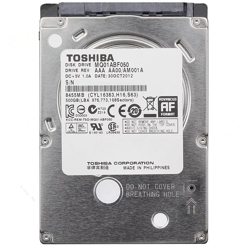 

TOSHIBA 2TB 1TB 500GB 320GB 2.5" SATA Laptop Notebook Internal HDD Hard Disk Drive 160MB/s 2/8mb 5400-7200RPM Disco Duro Interno