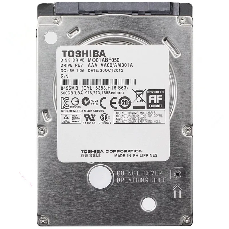 TOSHIBA 2 ТБ 1 500 Гб 320 5 &quotSATA Ноутбук Внутренний жесткий диск 160 МБ/с. 2/8 Мб 5400 7200 об/мин
