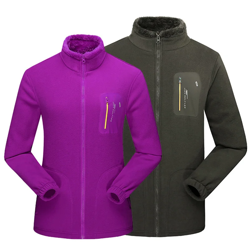 Мужская Женская зимняя теплая флисовая куртка спортивные куртки TECTOP кемпинг