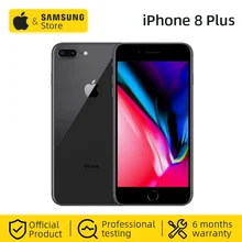 Мобильный телефон Apple iphone 8 Plus с шестиядерным процессором iOS, 3 ГБ ОЗУ, 64 Гб ПЗУ, 5,5 дюймов, 12 МП, отпечаток пальца, LTE