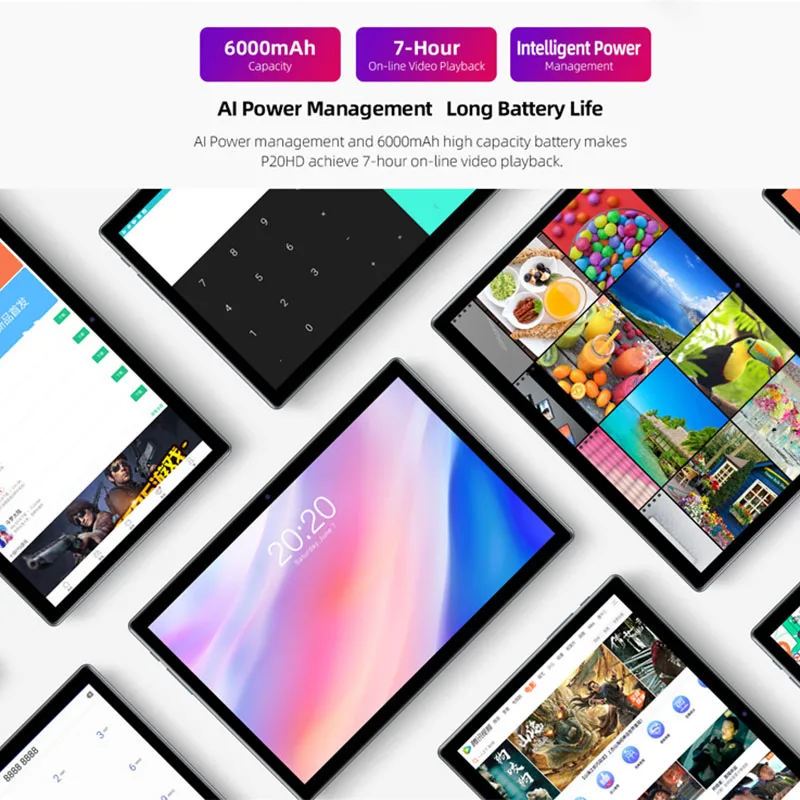 Teclast P20HD планшет на Android 10 экран 1 дюйма 4 Гб + 64 ГБ | Компьютеры и офис