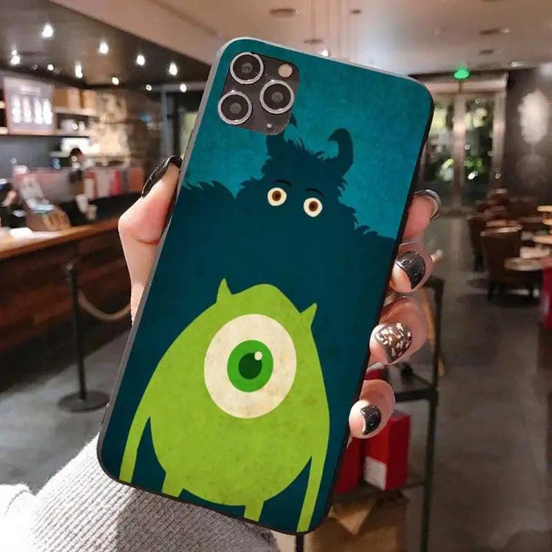 Черный чехол для телефона Monsters Inc IphoneX XS 11 11Pro 5 5s SE 6 6s Plus 7 8 2020 | Мобильные телефоны и