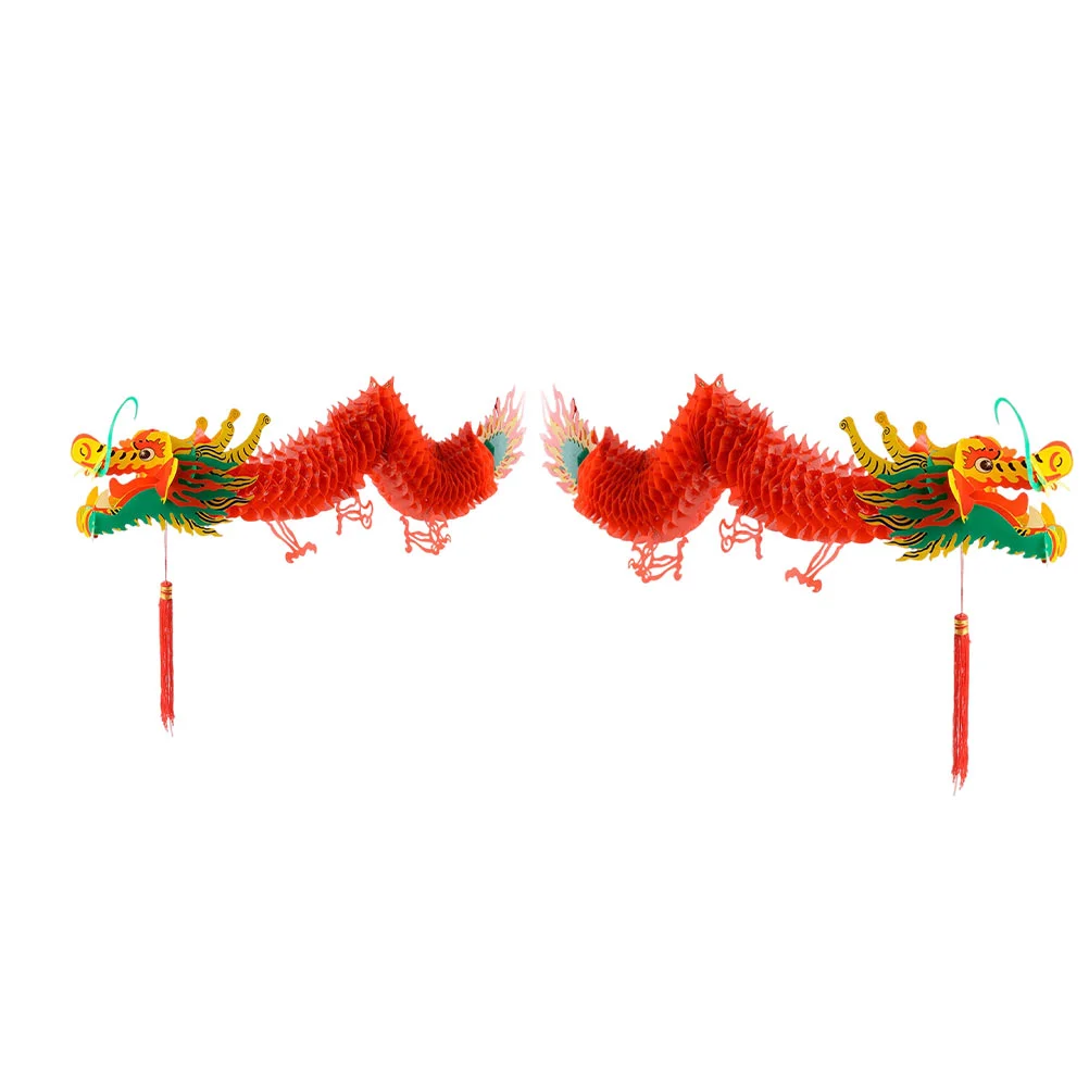 

Праздничные подвески 2 шт., уникальные Новогодние подвески в виде дракона, Новогодние подвески