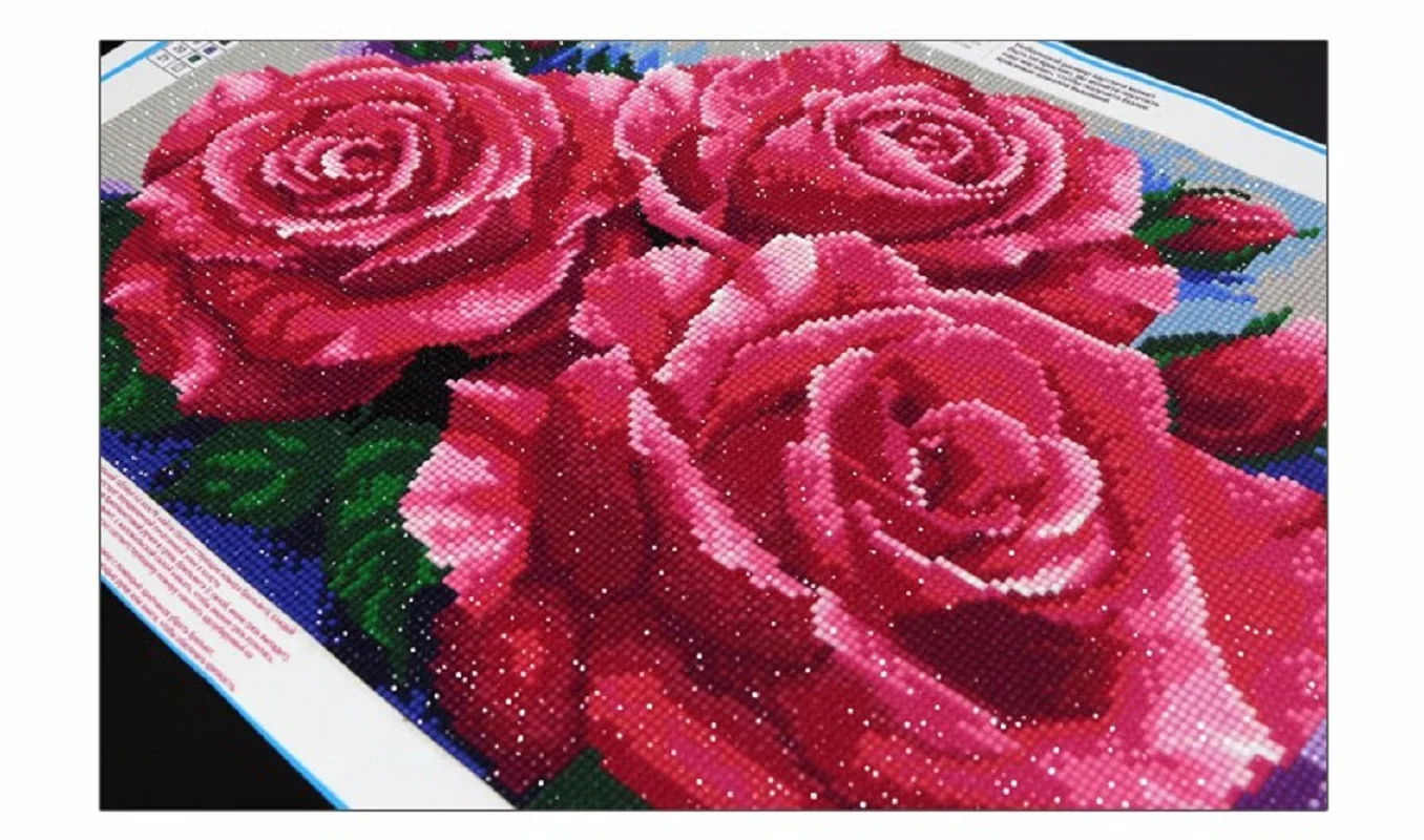 CAMMITEVER Роза полная Алмазная вышивка цветок 5D алмазная картина крестиком 3D