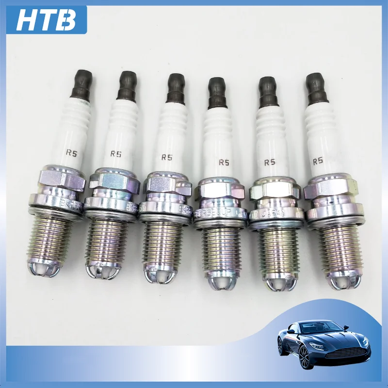 6PCS Candle 12120037607 Car Platinum Spark Plug For BMW E39  M54 M62 E38 E65 E34 E36 E46 E52 E66 E67 Z3 320 528 BKR6EQUP 3199