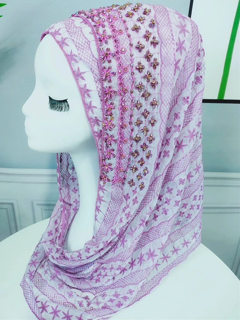 Мусульманский шелковый женский хиджаб Стразы Свадебный шарф|chiffon muslim hijab|scarf woman