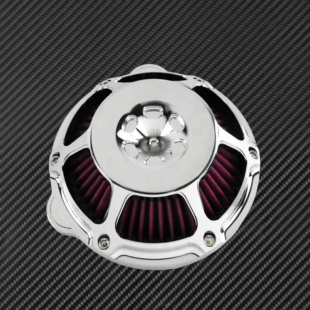 МОТОЦИКЛ хром воздухоочиститель фильтр Впускной ЧПУ для Harley Sportster XL883 48 Touring Dyna Super