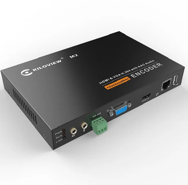 

H.264 Dual Input HDMI VGA to IP Video Converter IPTV Streaming Video Encoder Support RTMP RTSP RTP Onvif