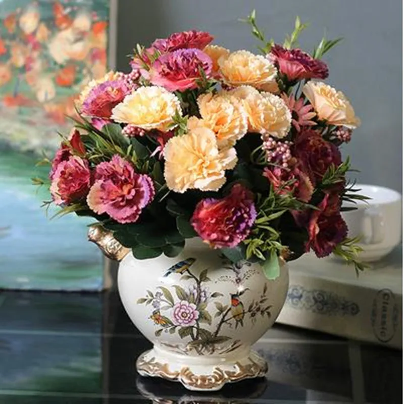 

2021 American flower and bird vase, home office restaurant bar desktop decoration crafts, wedding decoration gift