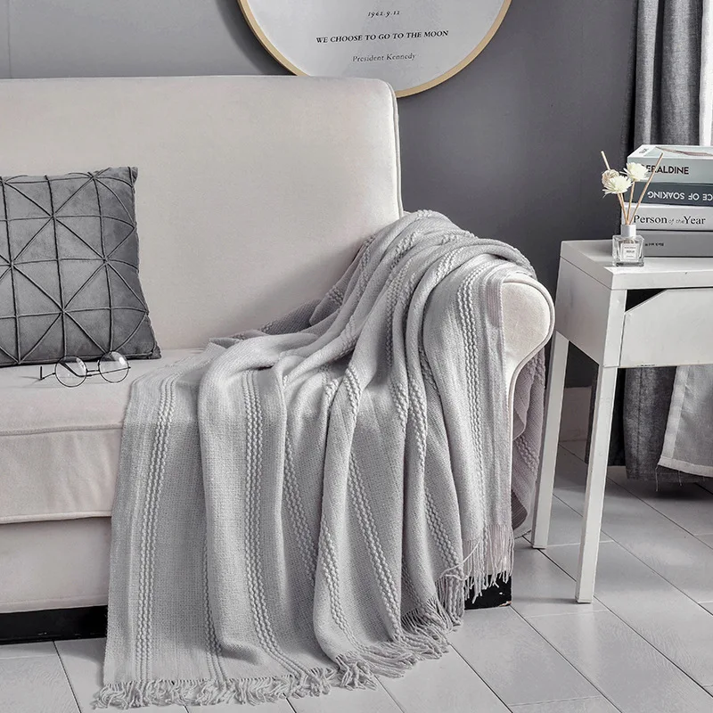 Постельное белье для дома плед с кисточками покрывало дивана офиса сна