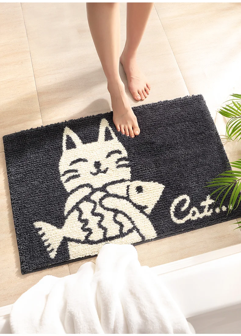 

Floor Mat Door Mat Bathroom Doorway Absorbent Carpet Door Toilet Mat Household Foot Mat Bathroom Non-Slip Mat
