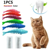 cat self cleaning toothbrush with catnip interactive cat pet dental toy gift molar stick teeth cleaning kitten kitty supplies