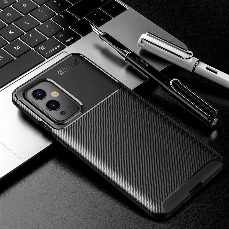 

Чехол-накладка для Oneplus 9, из углеродного волокна, противоударный