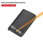 2021 Rfid мужские кошельки для карт с бесплатным именем, индивидуальные маленькие кошельки для карт, тонкий мини-кошелек из искусственной кожи, качественные мужские кошельки