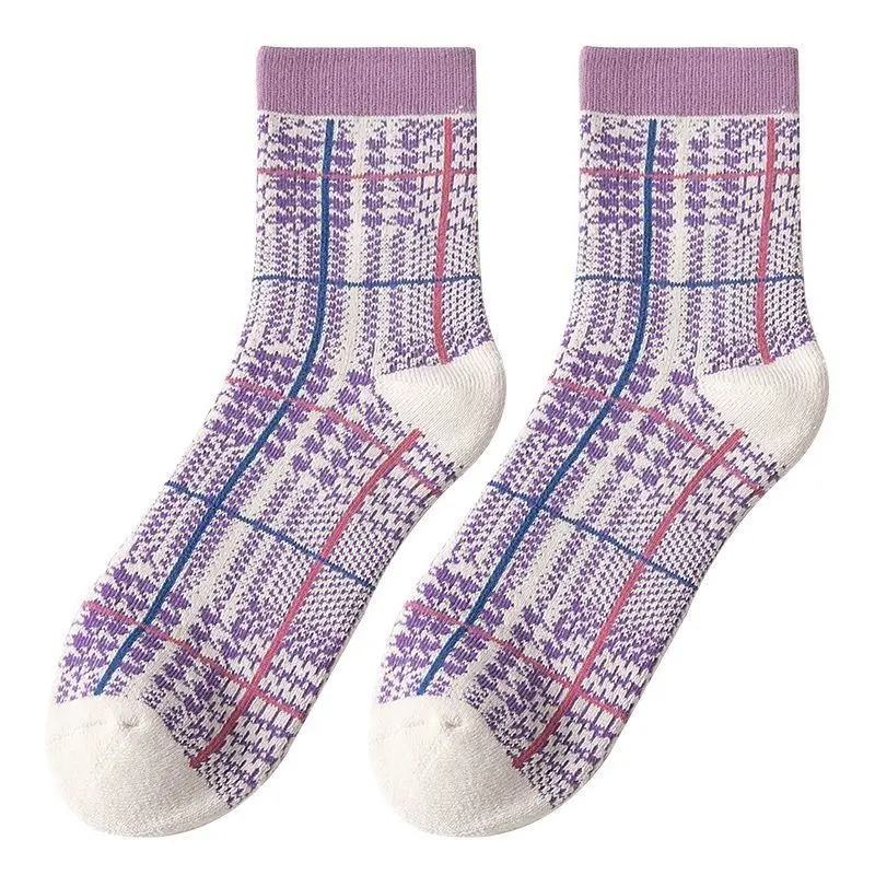 

Sfree 5Pairs Korean Version of The Tube Tide Japanese Joker College Cute Autumn and Winter Students Stockings Women