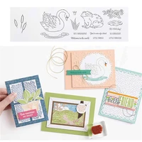 frog prince swan princess metal cutting dies clear stamps scrapbooking make photo album card diy paper embossing craft supplies
