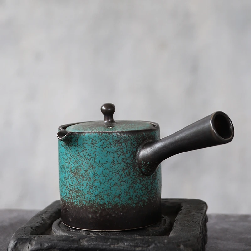Керамический чайник kyusu TANGPIN зеленый традиционный китайский 200 мл|Заварники| |