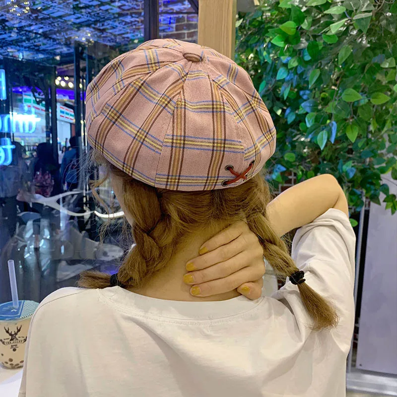 Шляпы на весну-лето для женщин однотонные Модные Простые Octagona Newsboy лаконичный Повседневный берет