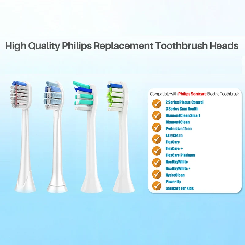 Насадки сменные для зубной щетки Philips Sonicare Flexcare 8 шт.