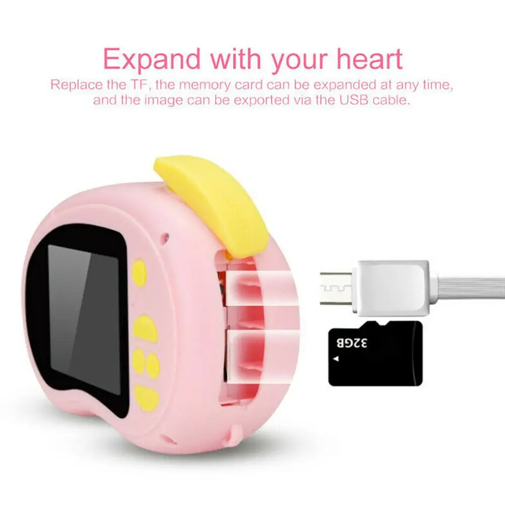 Rechargeable Kids Mini Digital Camera 2.0 Inch HD Screen 1080P Video Recorder Camcorder Language Switching Timed Shooting |