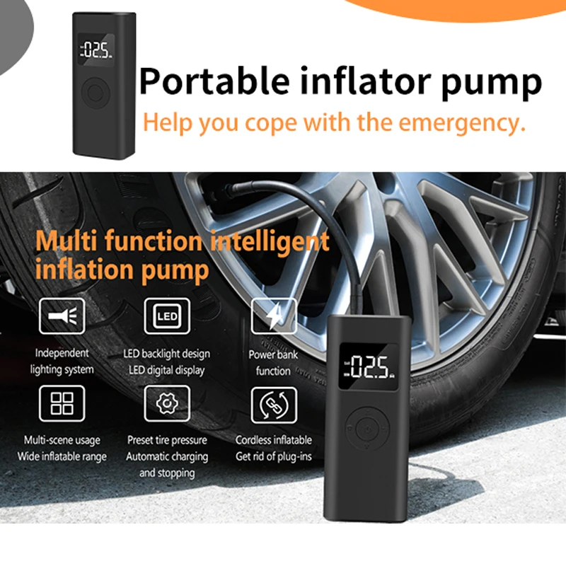 Precio Bomba De Aire Recargable De 12V, Inflador De Neumáticos Portátil, Compresor Digital, Bomba De Llanta Para Coche, Multifunciones Para Neumáticos De Bicicleta Y Coche