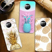 pineapple phone case transparent clear for xiaomi redmi note 10 t 8 9 pro lite 11