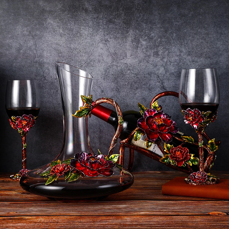 Европейский классический эмалированный хрустальный бокал для вина