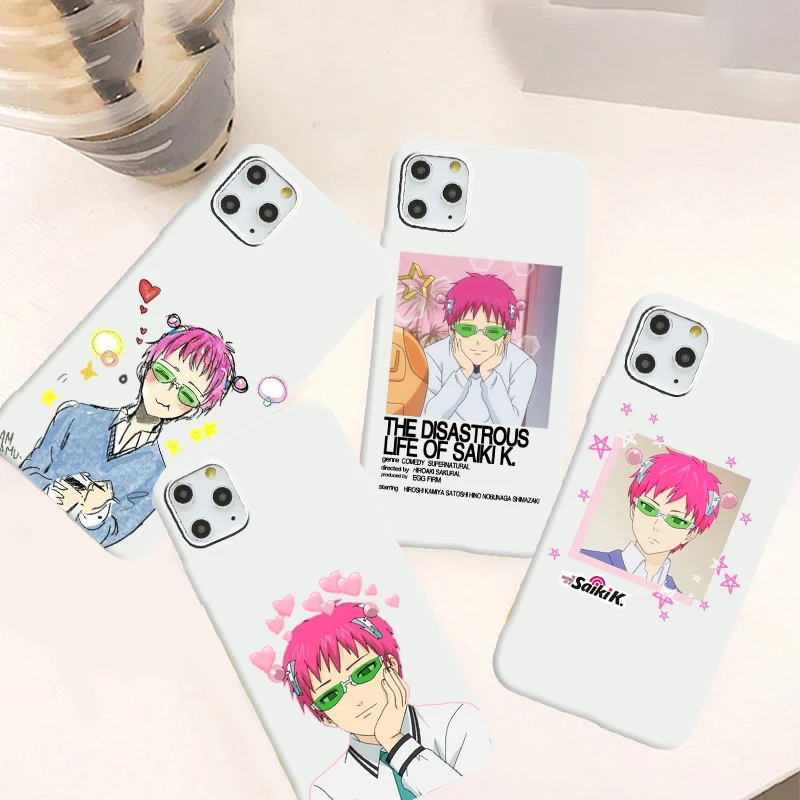 Чехол для iPhone 11 12 Pro XS MAX XR X 7 8 6Plus SE 2021 Candy с японским аниме несчастная жизнь Саики