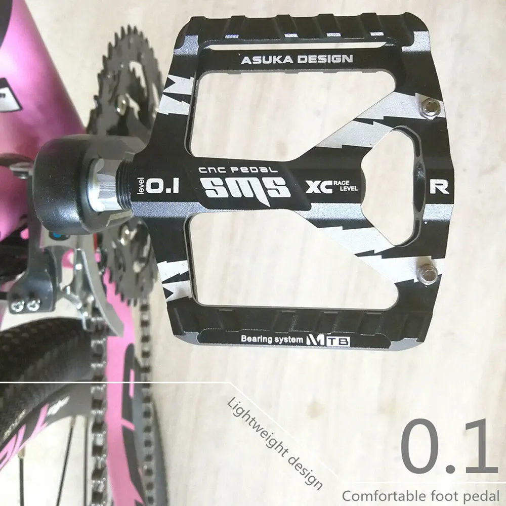 

Mountain Non-Slip Bike Pedals Aluminum Alloy Platform Bicycle Flat Bearings Sealed Pedals Bicycle Parts Accessories Ultralight