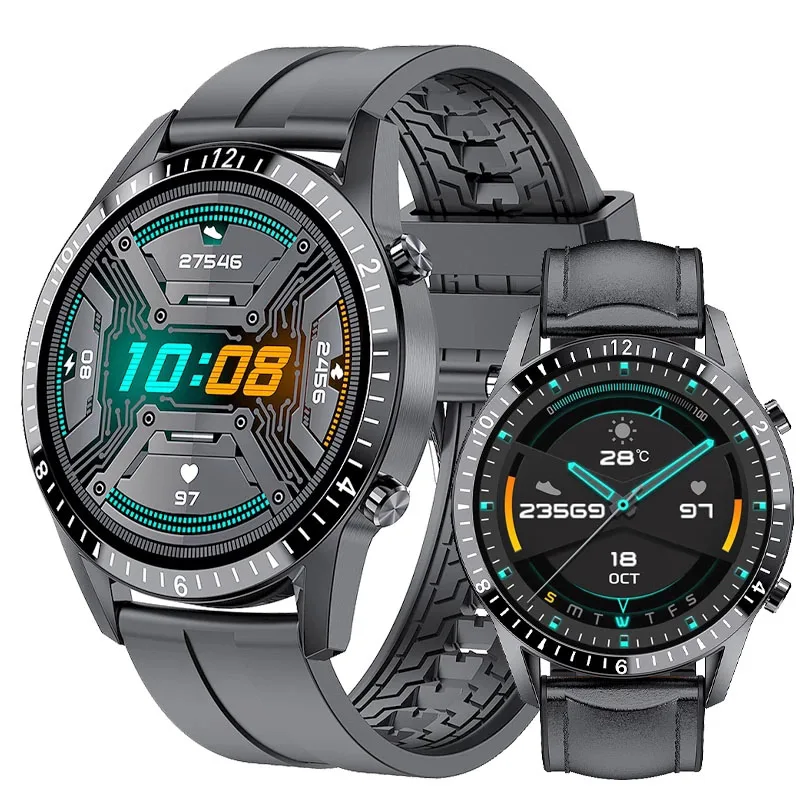

2021 New Full circle touch screen Mens Smart Watches IP67 Waterproof Sports Fitness Watch Luxury Smart Watch Phone for men +Box