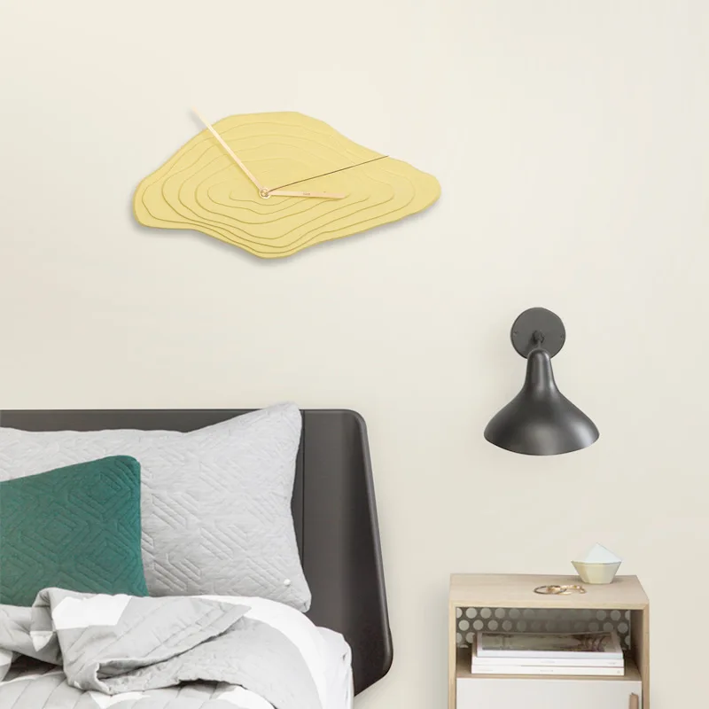 

35cm x 17cm 35cm x 17cm Nordic minimalist wall decoration clock creative home ceramic art decoration living room bedroom