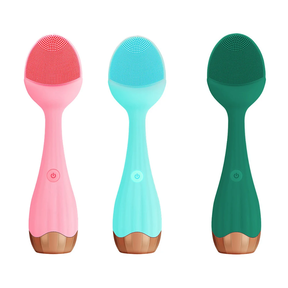

Electric Silicone Facial Cleanser Facial Beauty Instrument Pore Skin Care Exfoliation Clean Scrub Brushes