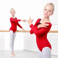shortlong sleeve ballet gymnastics leotards chinese style knots ballet clothes ballerina clothes children unitard dancewear